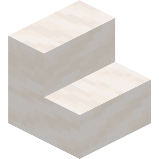 Smooth Quartz Stairs - 3D View