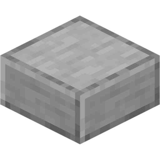 Smooth Stone Slab - 3D View