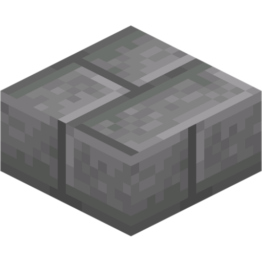 Stone Brick Slab - 3D View
