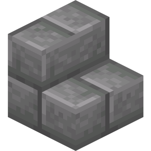 Stone Brick Stairs - 3D View