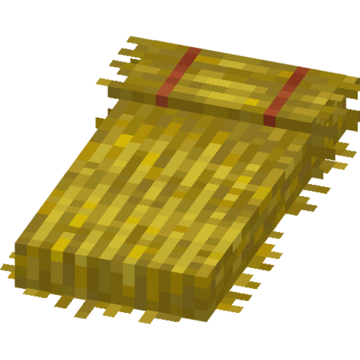 Straw Bed - Flat View