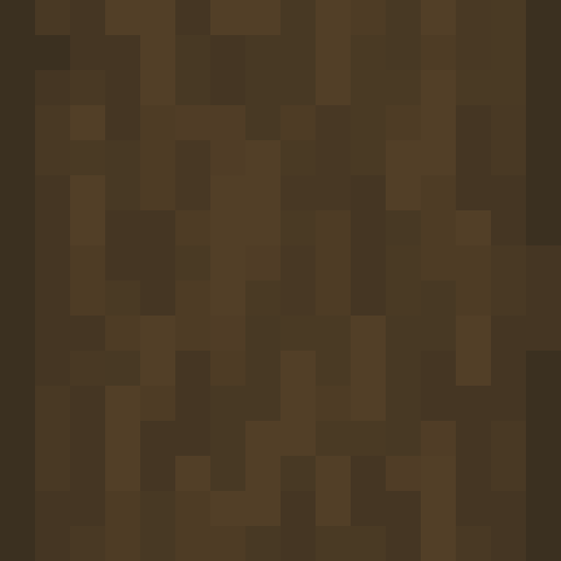 Stripped Dark Oak Log - Flat View