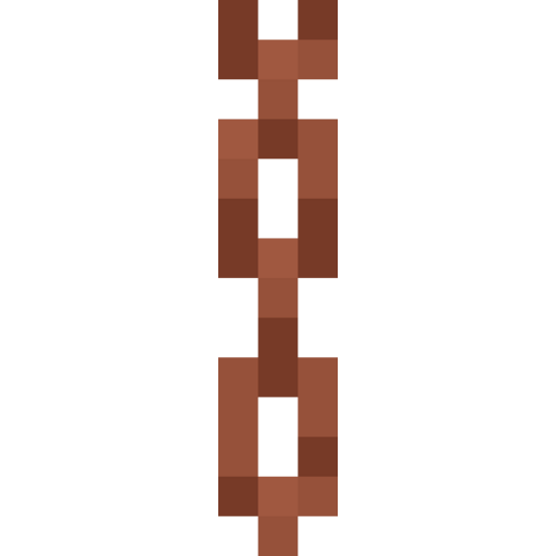 Waxed Copper Chain - 3D View