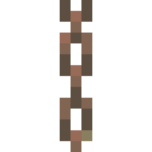 Waxed Exposed Copper Chain - 3D View
