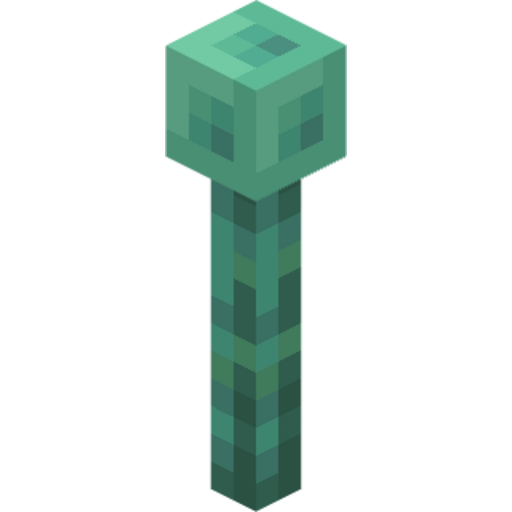 Waxed Oxidized Lightning Rod - 3D View