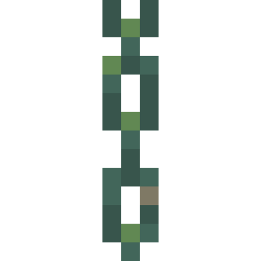 Waxed Weathered Copper Chain - 3D View