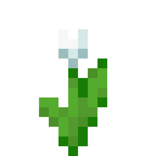 White Tulip - Flat View