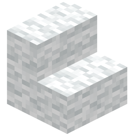 White Wool Stairs - 3D View