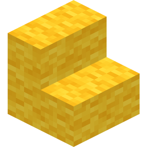 Yellow Wool Stairs - 3D View