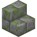 Mossy Stone Brick Stairs
